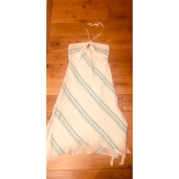 Feminine, Stripe, Keyhole/ Halter Dress - Picture 5 of 5